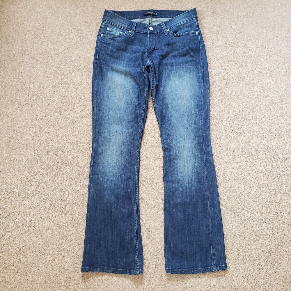 Y2K Vintage Rare 524 Levi's Jeans Too Superlow Boot Cut Flare Women 7M